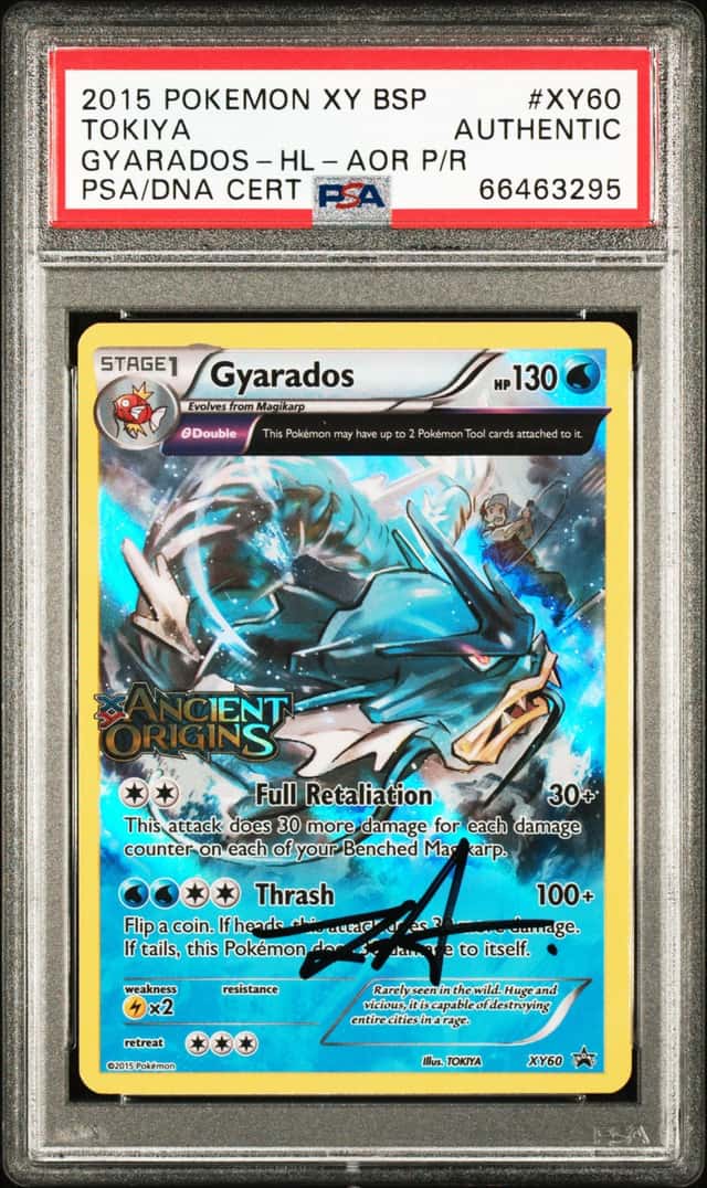 2015 POKEMON TOKIYA XY BSP #XY60 GYARADOS-HOLO GYARADOS-HL-AOR P/R PSA AUTHENTIC