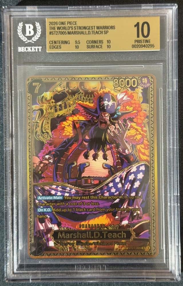 2026 One Piece World's Strongest Warriors SP #ST27005 Marshall D. Teach BGS 10