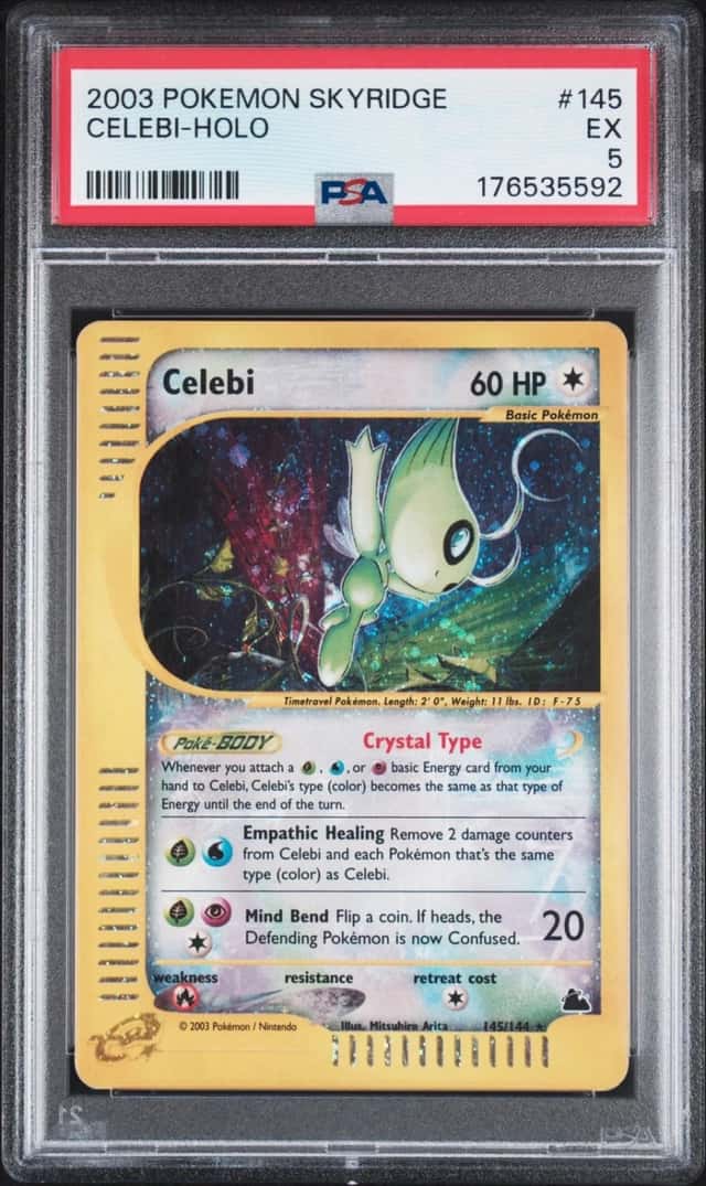 2003 POKEMON SKYRIDGE #145 CELEBI-HOLO PSA 5