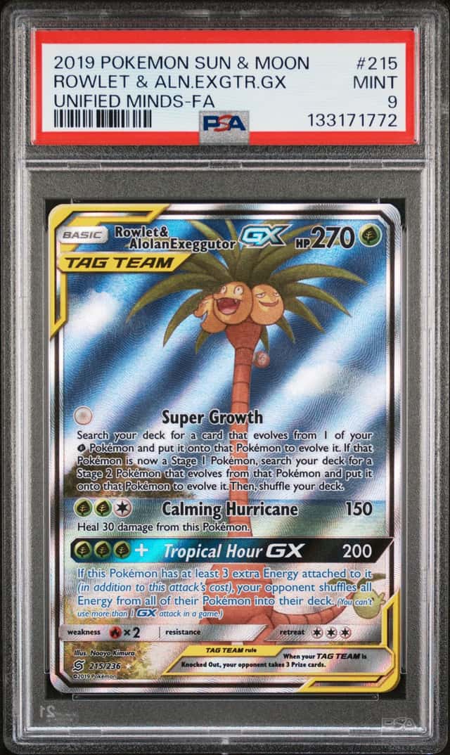 Rowlet & Alolan Exeggutor GX