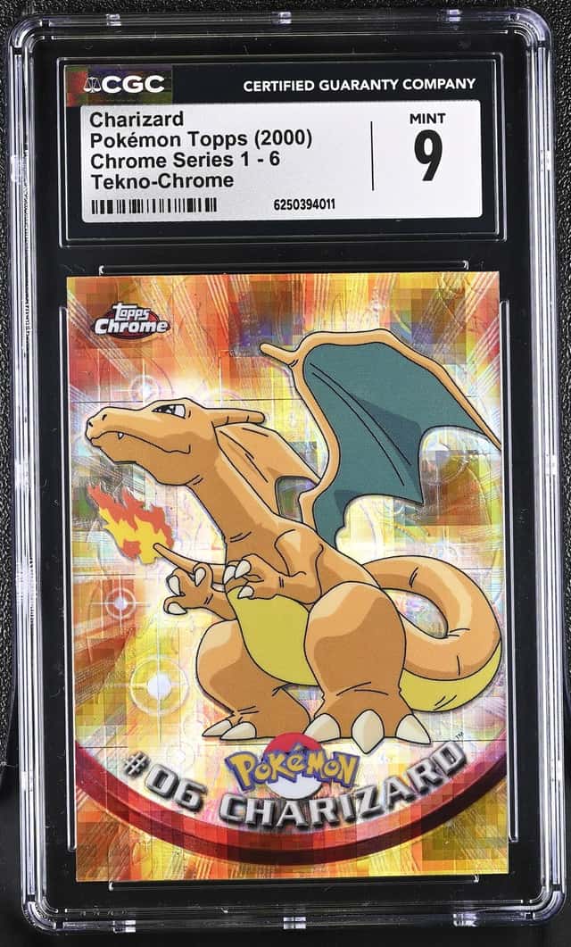 2000 Topps Chrome Pokemon Tv Tekno Charizard #6