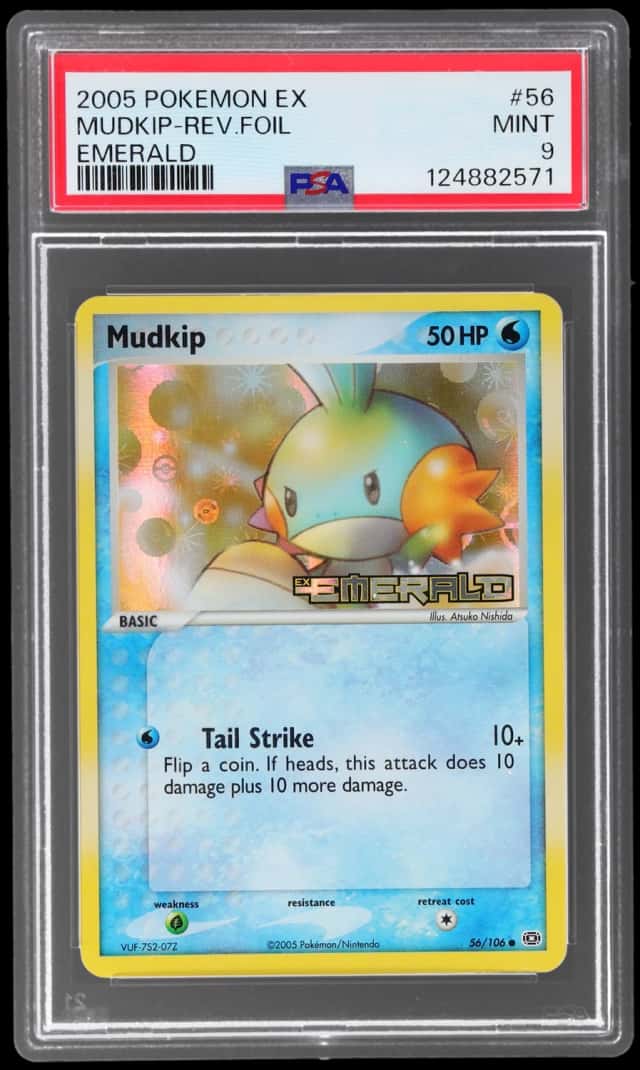 2005 Pokemon Ex Emerald Reverse Holo Mudkip #56