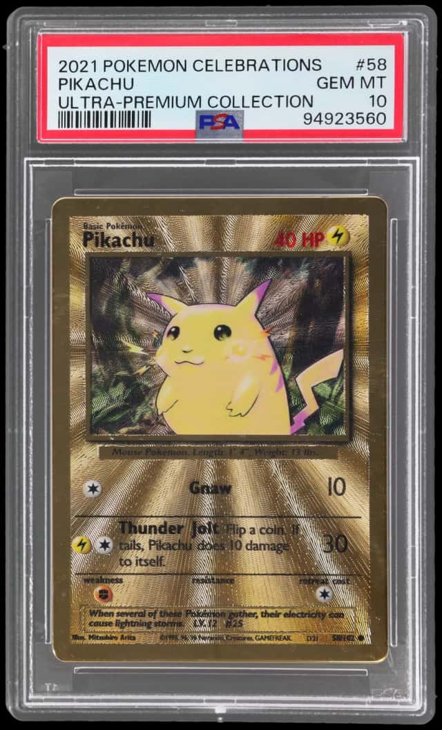 2021 Pokemon Celebrations Ultra Premium Collection Pikachu #58