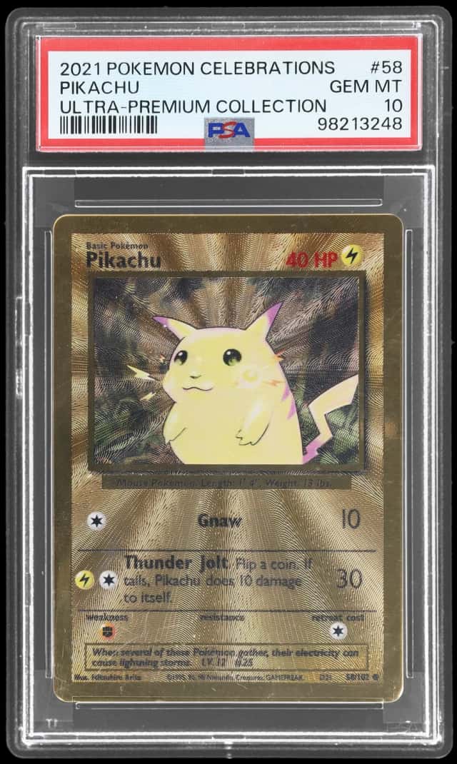 2021 Pokemon Celebrations Ultra Premium Collection Pikachu #58
