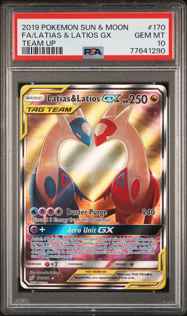 2019 Pokemon Sun and Moon Team Up Latias/Latios Gx #170