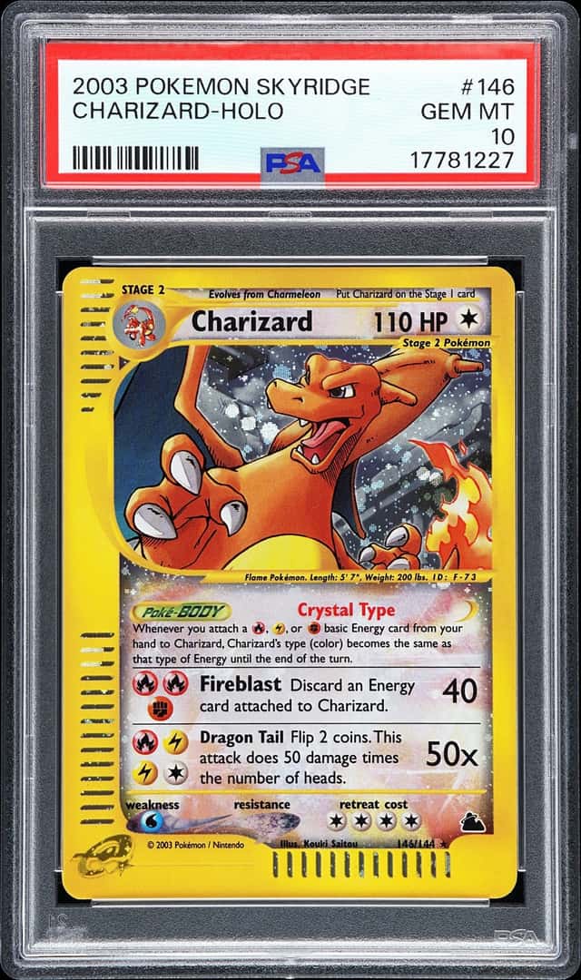 2003 Pokemon Skyridge Holo Charizard #146