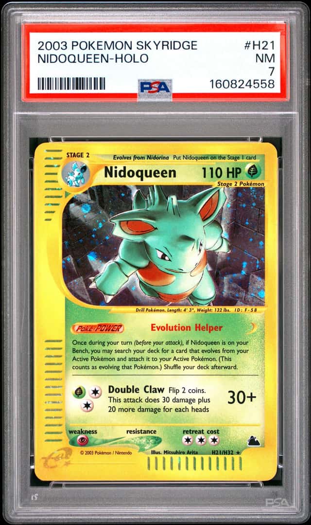 2003 Pokemon Skyridge #H21 Nidoqueen Holo PSA 7 NM