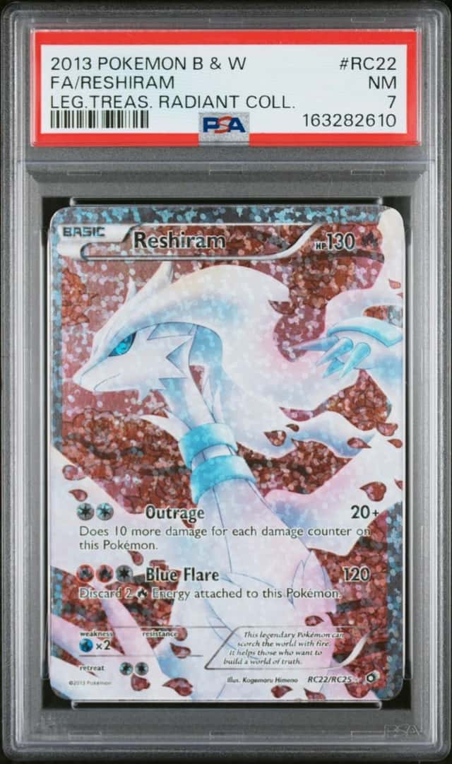 2610 Reshiram 2013 Pokemon Black & White Legendary Treasures #RC22/RC25 PSA 7