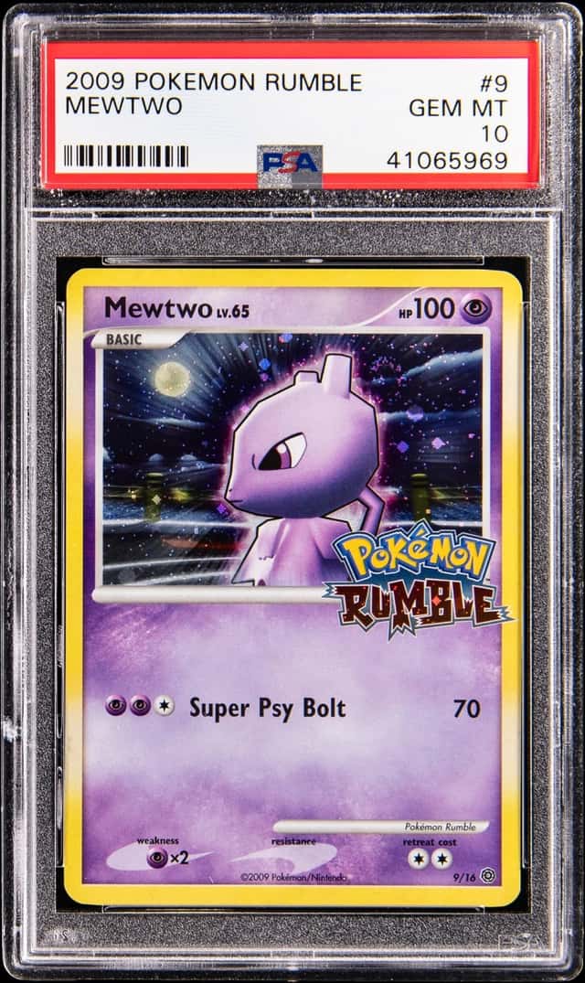 2009 Pokemon Rumble #9 Mewtwo - PSA GEM MT 10