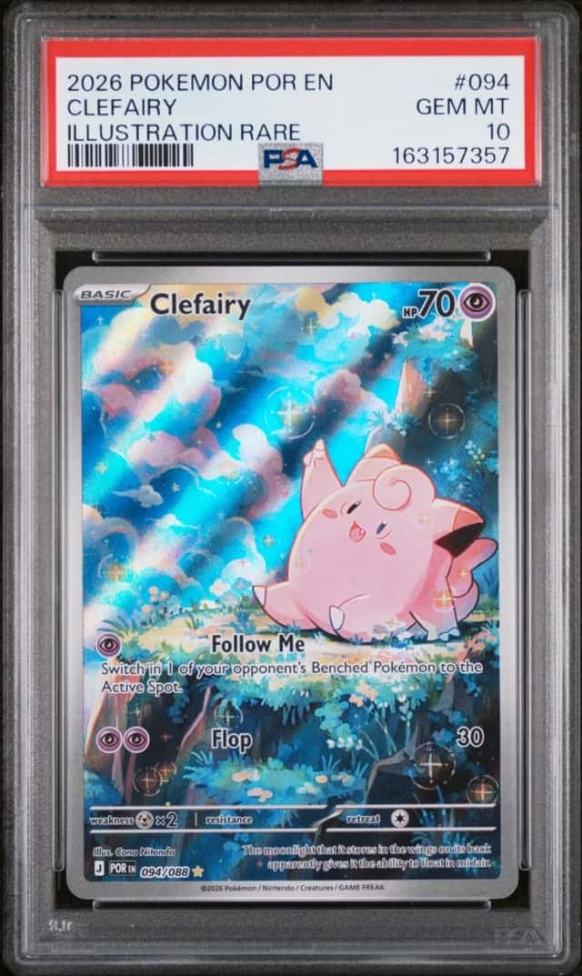 2026 POKEMON POR EN-PERFECT ORDER ILLUSTRATION RARE #094 CLEFAIRY PSA 10