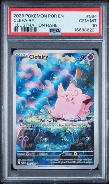 Pokemon 2026 Clefairy 094/088 Illustration Rare Perfect Order GEM MINT PSA 10