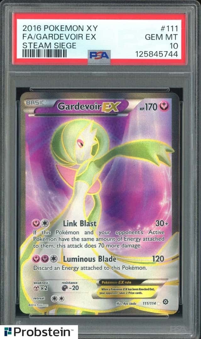 2016 POKEMON XY STEAM SIEGE #111 FA/GARDEVOIR EX PSA 10 GEM MINT