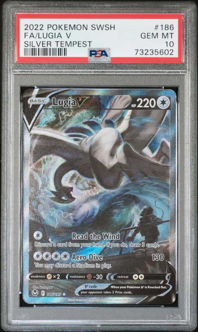 2022 Pokemon SWSH Silver Tempest #186 FA Lugia PSA 10 GEM MINT