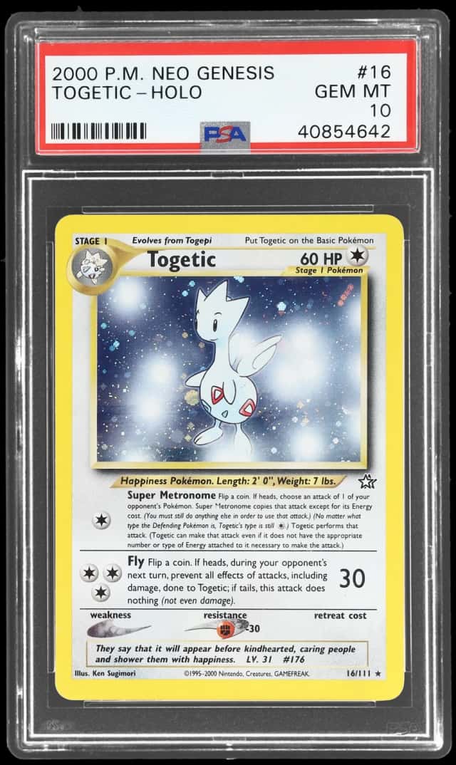 2000 Pokemon Neo Genesis Holo Togetic #16