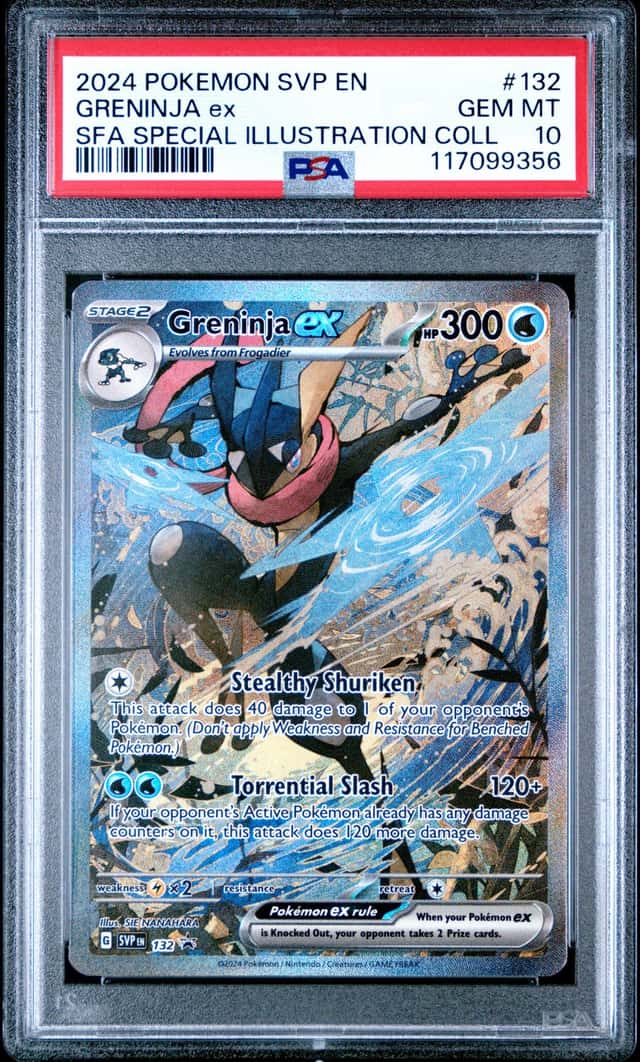 2024 Pokemon SVP EN #132 Greninja ex SFA Special Illustration Coll. PSA 10