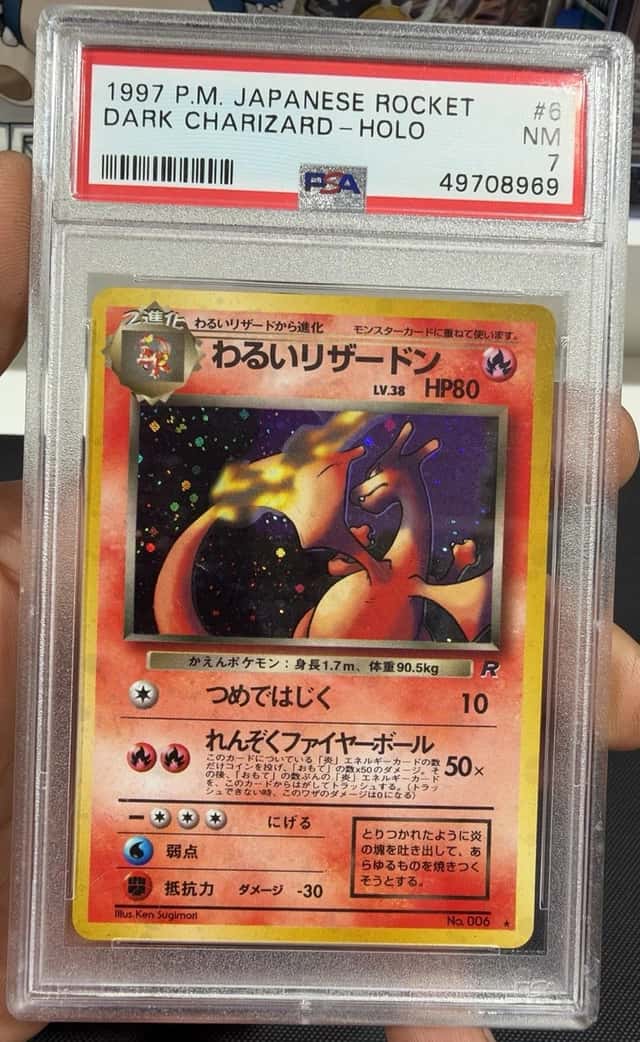 Pokemon TCG Dark Charizard #6 NM PSA 7 Vintage Slab Rocket Gang