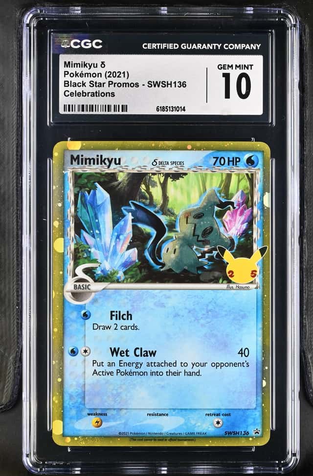 Pokemon Mimikyu Black Star Promos SWSH136 Celebrations CGC 10 Gem Mint