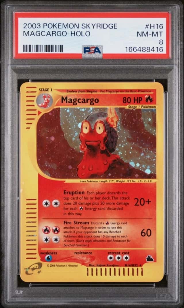 PSA 8 2003 Pokemon TCG Magcargo H16/H32 Skyridge Holo