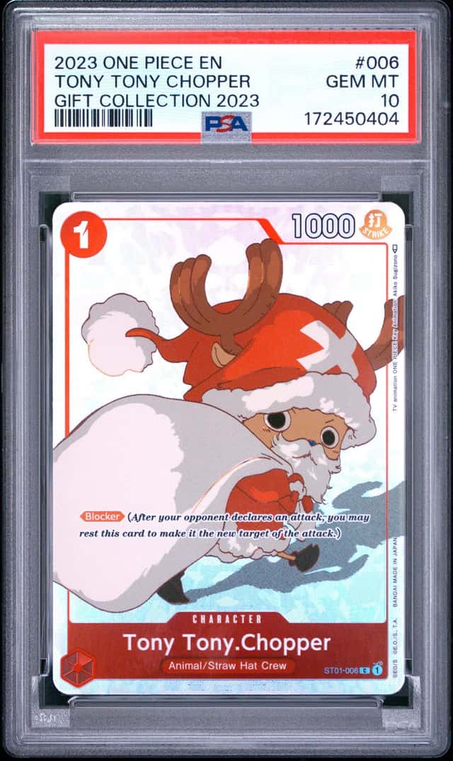 Bandai One Piece Card Game Tony Tony Chopper ST01-006 Foil Promo PSA 10