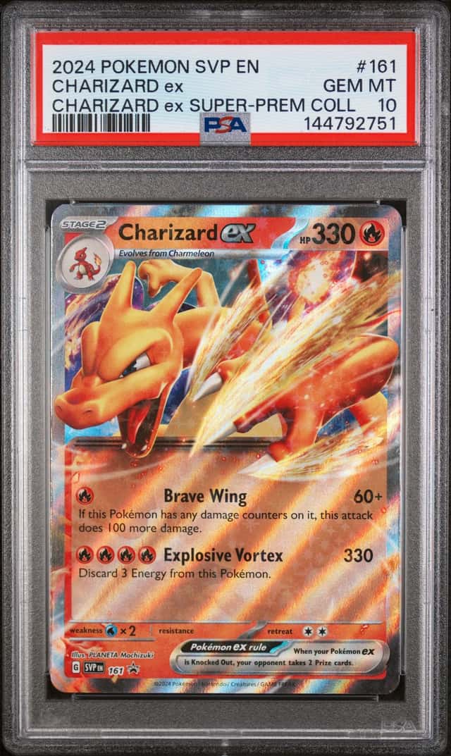 2024 Pokemon SVP EN Super Premium Collection #161 Charizard EX PSA 10 GEM MINT