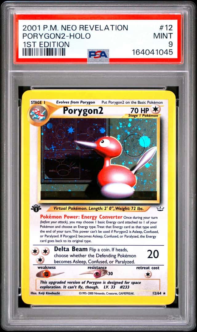 2001 Pokemon Neo Revelation Porygon2 Holo 1st Edition #12 - PSA 9 - MINT