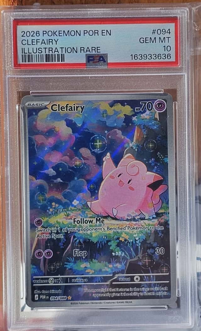 2026 POKEMON POR EN-PERFECT ORDER ILLUSTRATION RARE #094 CLEFAIRY PSA 10