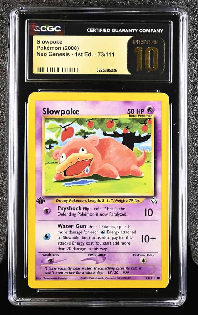 Pokémon Slowpoke 2000 Neo Genesis - 1st Ed. 73/111 CGC PRISTINE 10