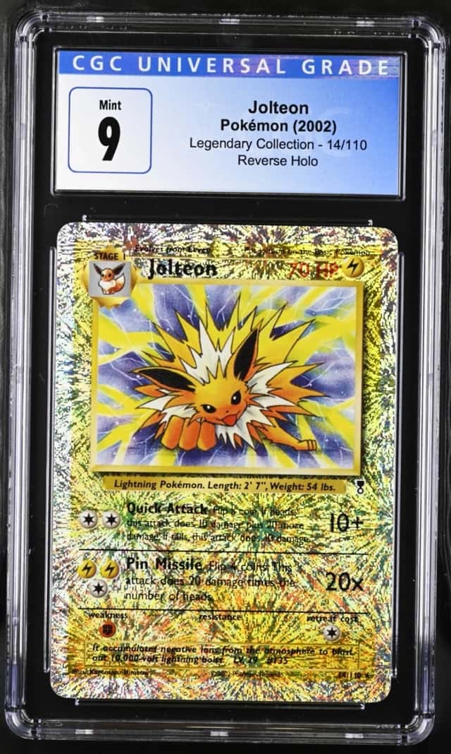 2002 Pokémon Jolteon Reverse Holo Legendary Collection #14/110 CGC 9