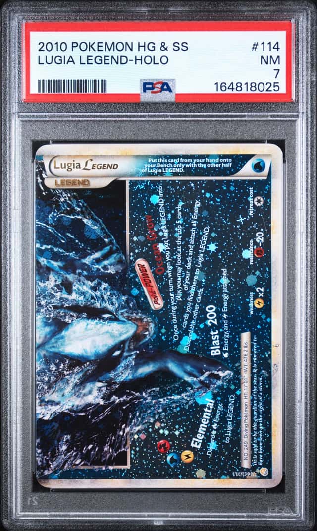 Pokemon Lugia Legend Bottom Holo Heartgold & Soulsilver 114/123 PSA 7