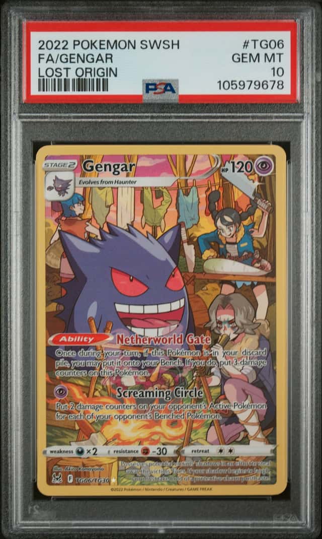 Pokemon Gengar Lost Origin TG06/TG30 PSA 10 Gem Mint