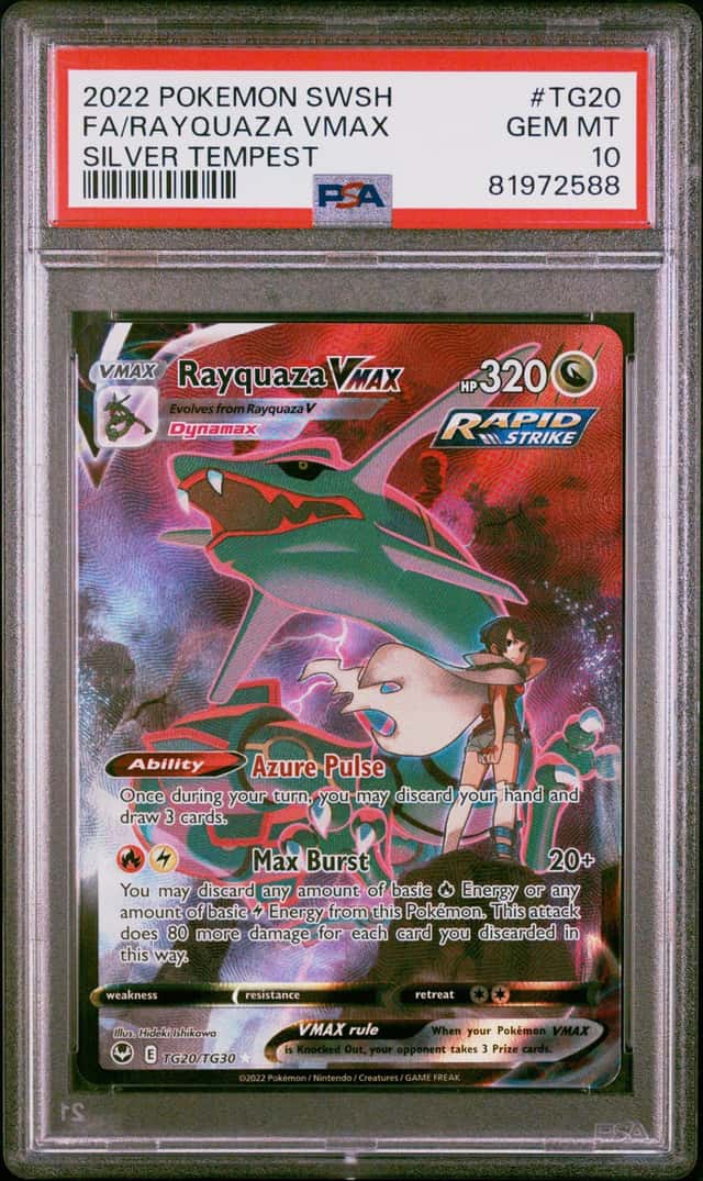 Pokemon Rayquaza Vmax Silver Tempest TG20/TG30 PSA 10 Gem Mint