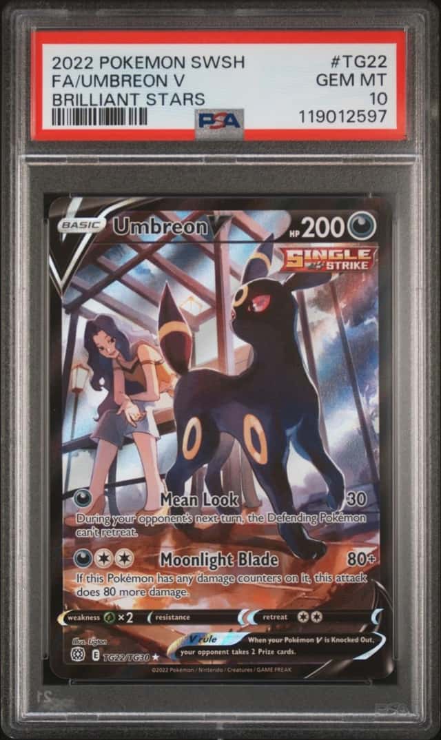 Pokemon Umbreon V Brilliant Stars TG22 PSA 10 Gem Mint