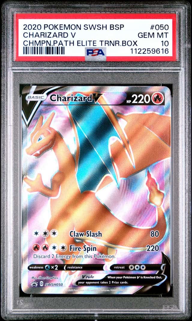 The Pokémon Company Pokémon TCG PSA 10 Charizard V SWSH050 Holo Promo EN