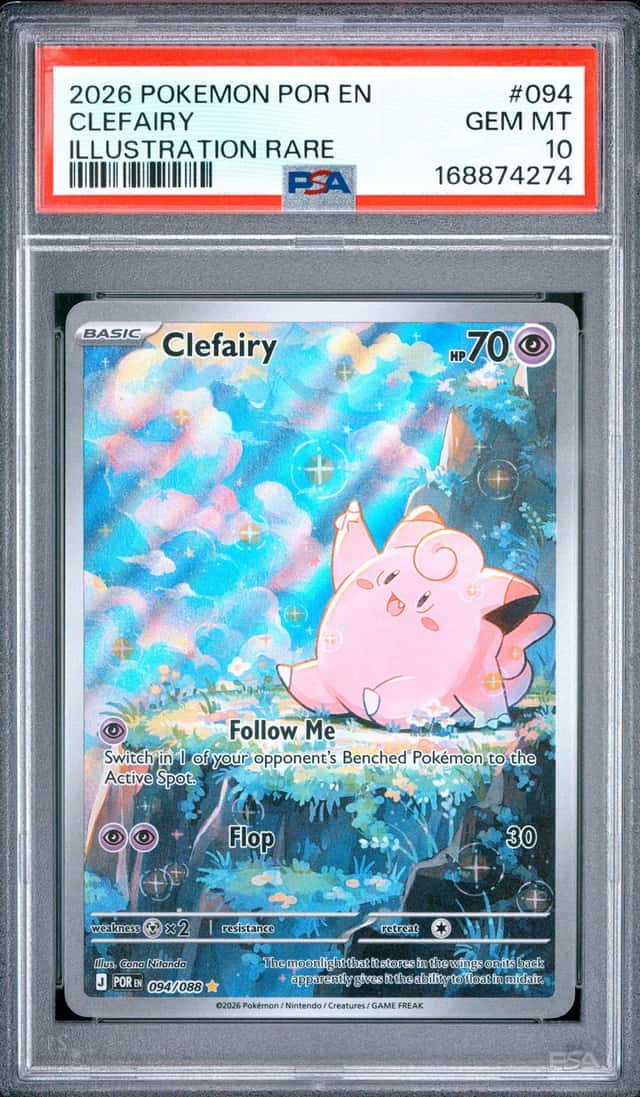 2026 POKEMON POR EN-PERFECT ORDER ILLUSTRATION RARE #094 CLEFAIRY PSA 10