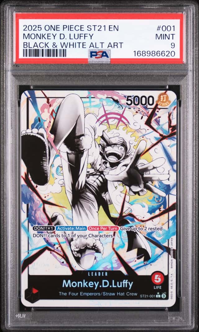 Monkey D Luffy (001) (Parallel) ST21-001 Starter Deck EX: Gear 5 PSA 9 One Piece