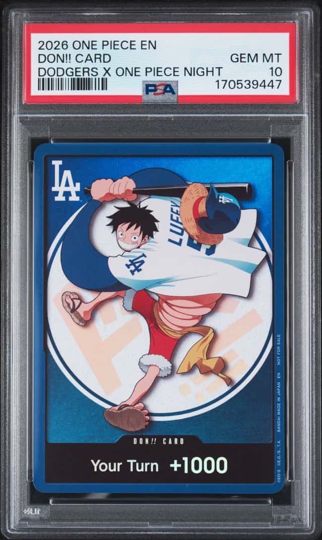 2026 ONE PIECE DON!! CARD PROMOS DODGERS X ONE PIECE NIGHT PSA 10 