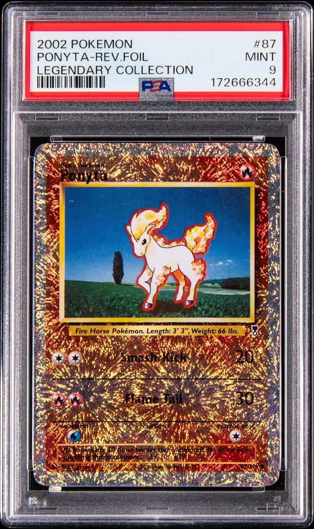 2002 Pokemon Legendary Collection Reverse Holo #87 Ponyta - PSA MINT 9