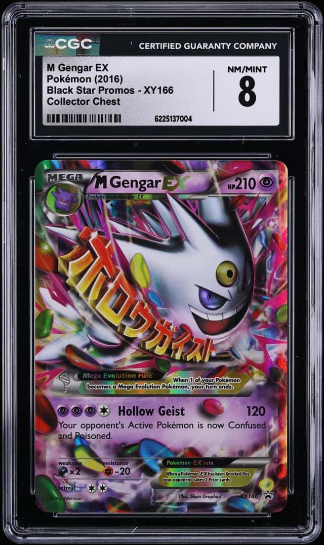 2016 Pokemon XY Black Star Promo Collector Chest M Gengar EX #XY166 CGC 8 NM-MT