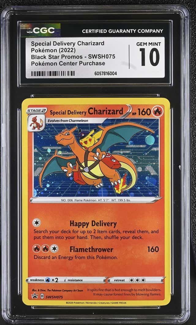 CGC 10 Special Delivery Charizard SWSH075 2022 Pokemon Promo Holo English
