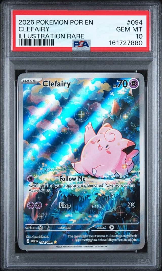 2026 POKEMON POR EN-PERFECT ORDER ILLUSTRATION RARE #094 CLEFAIRY PSA 10
