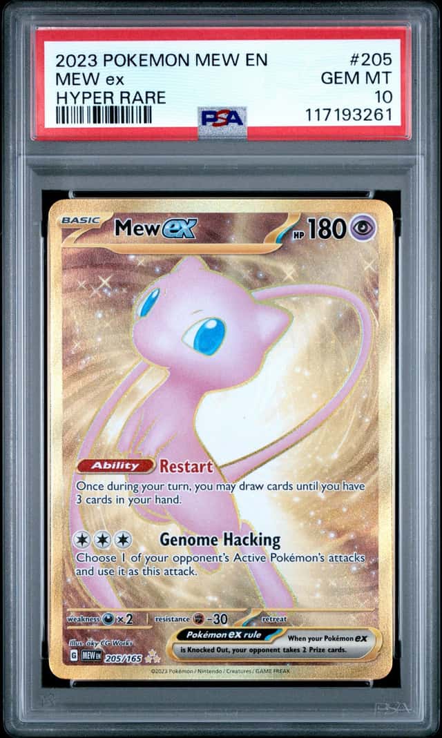 MEW EX 2023 POKEMON 151 205/165 HYPER RARE PSA 10 Q3963-7