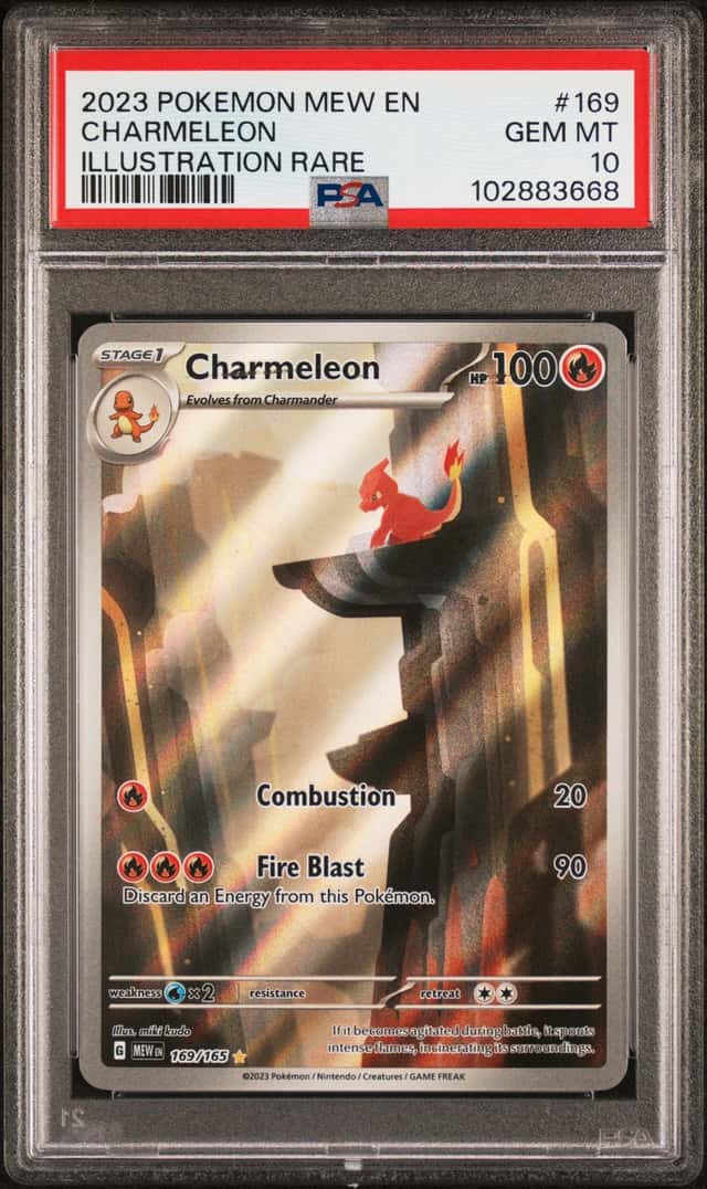 2023 Pokemon SV 151 Charmeleon Illustration Rare #169/165 PSA 10 GEM MINT