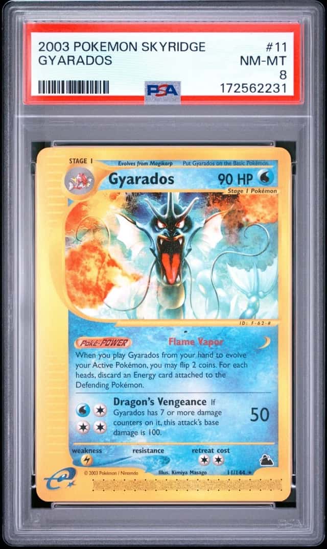 Pokemon Gyarados Skyridge 11/144 PSA 8