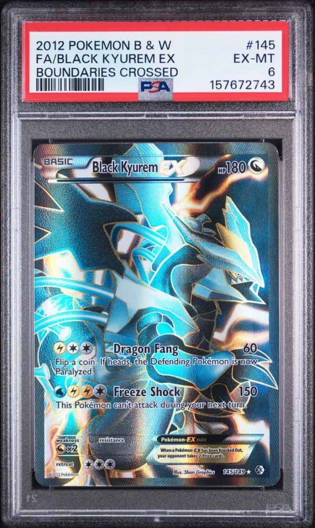 Pokemon Black Kyurem EX Boundaries Crossed 145/149 PSA 6