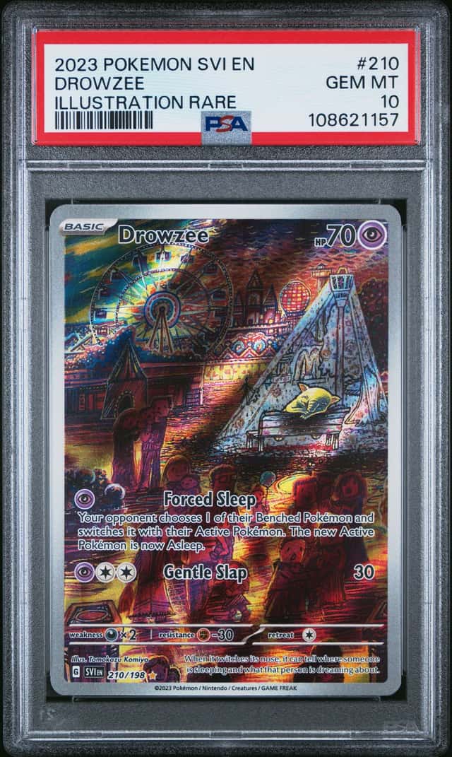 2023 Pokemon SV Drowzee Illustration Rare #210/198 PSA 10 GEM MINT