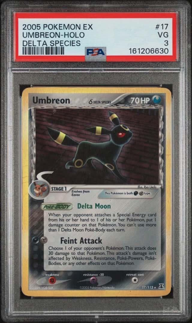 PSA 3 Umbreon Ex Holo Delta Species 17/113 - Pokemon