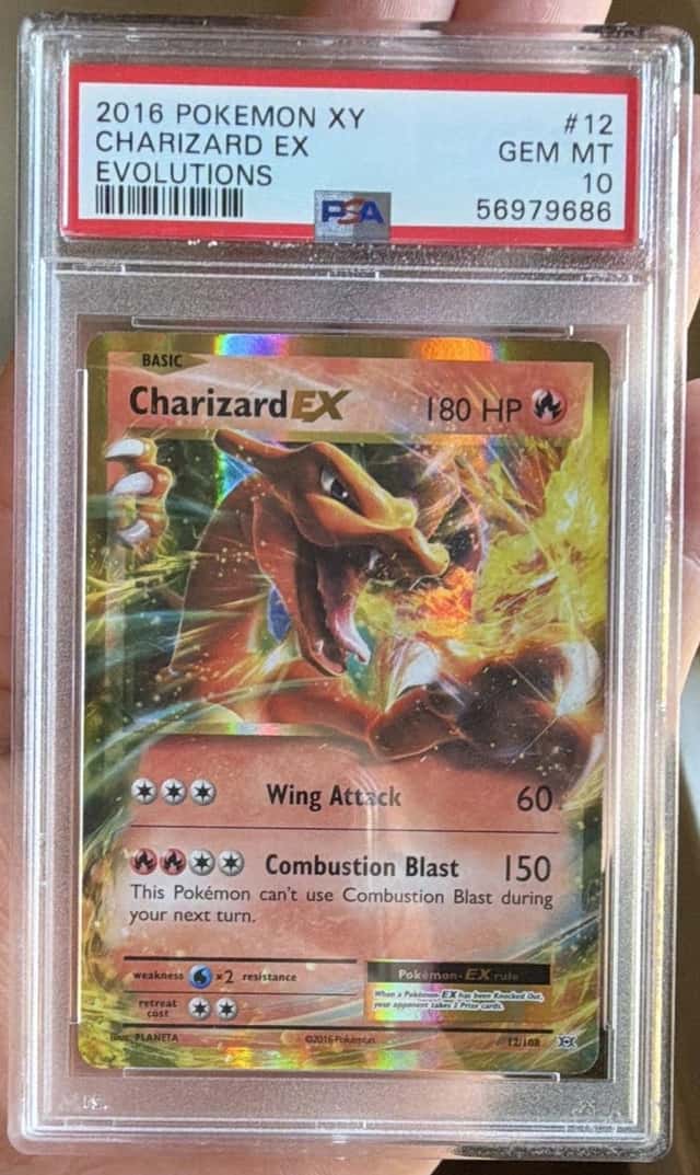 2016 Pokemon Evolutions Charizard EX 12/108 Holo English PSA 10