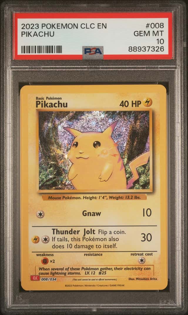 Pokemon PSA 10 2023 TCG Classic Pikachu 008/034 Holo Eng Classic Coll