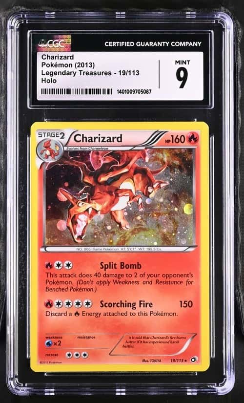 Pokémon Charizard 2013 Legendary Treasures #19/113 Holo CGC 9 