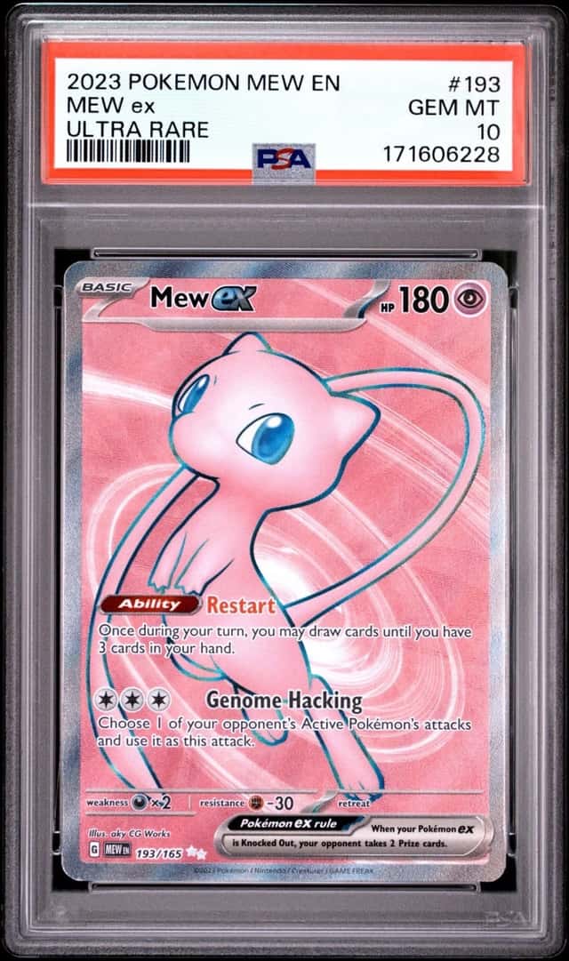 2023 POKEMON MEW EN-151 ULTRA RARE #193 MEW EX PSA 10